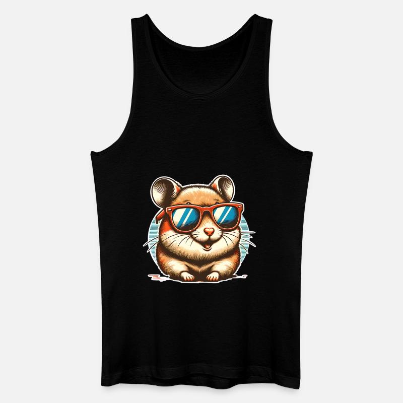 Hamster - Männer Bio Tank Top - Schwarz