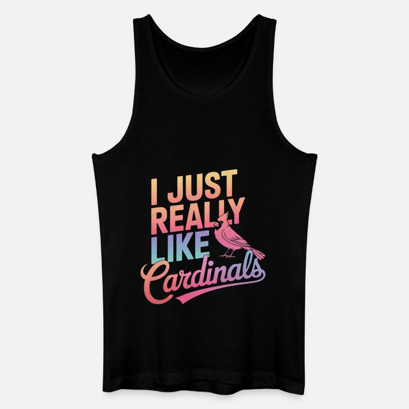Kardinal Rotkardinal Vogel Roter Kardinal - Männer Bio Tank Top - Schwarz
