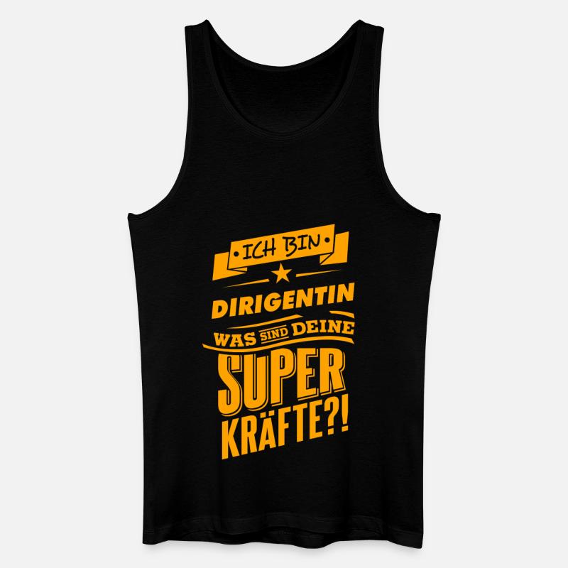 Be a hero - Dirigentin Geschenk - Männer Bio Tank Top - Schwarz