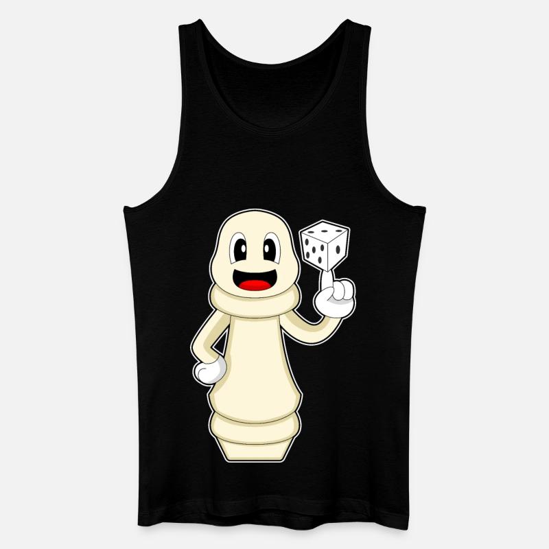 Schachfigur Bauer Schach - Männer Bio Tank Top - Schwarz