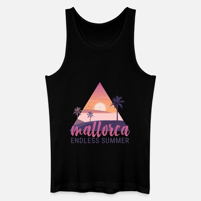 Mallorca Endless Summer Sunset - Männer Bio Tank Top - Schwarz