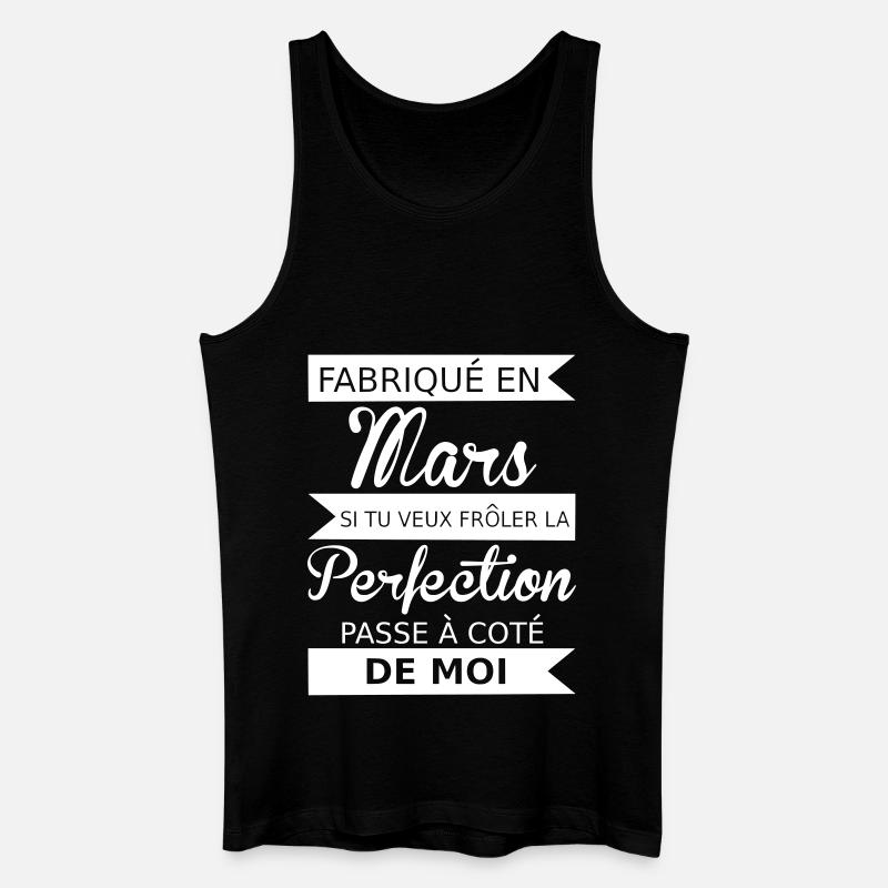 Fabriqué en mars - Männer Bio Tank Top - Schwarz