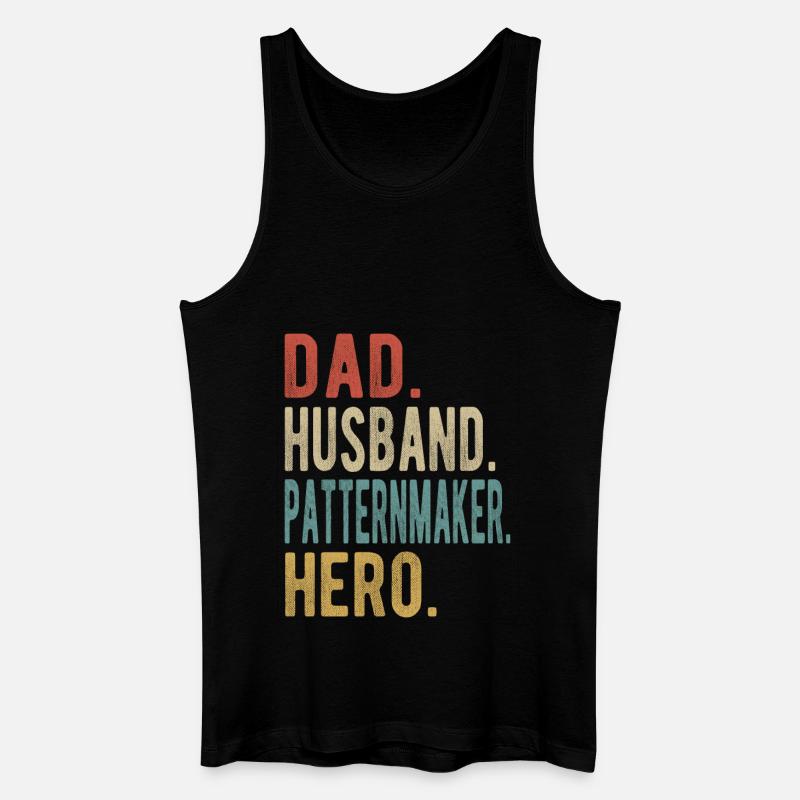 Modellbauer Papa Ehemann Held - Männer Bio Tank Top - Schwarz