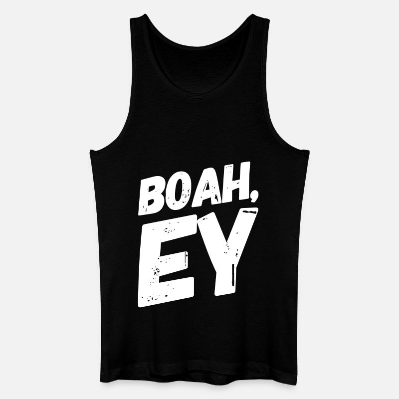 Boah, Ey Spruch - Männer Bio Tank Top - Schwarz