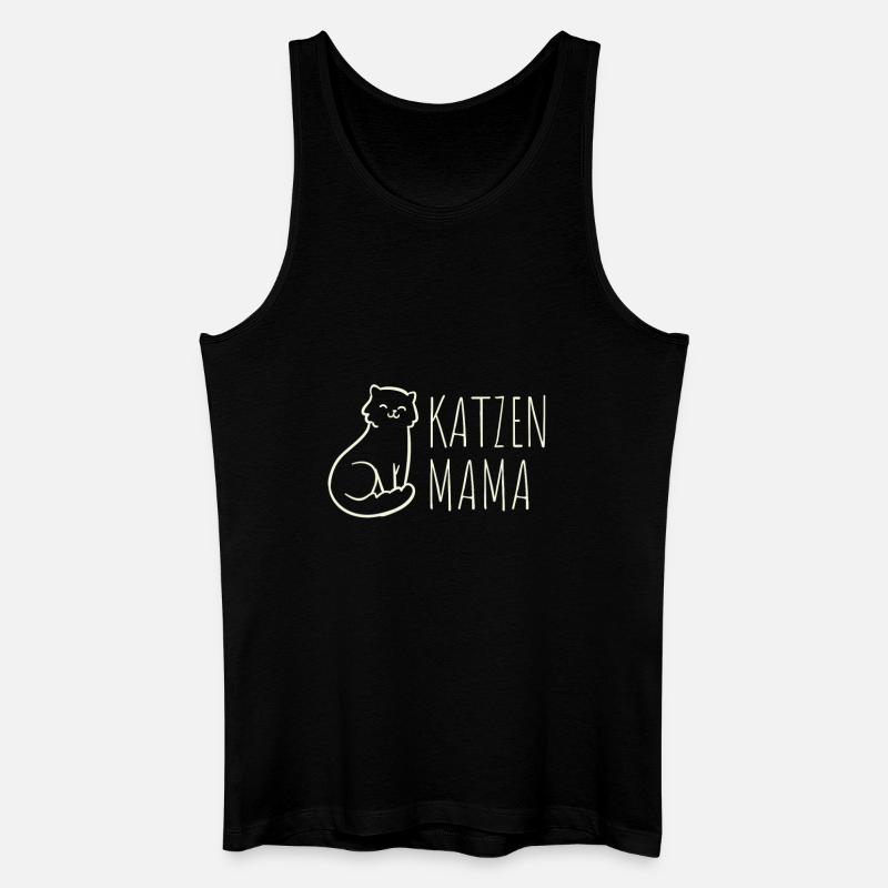 Katze Katze - Männer Bio Tank Top - Schwarz