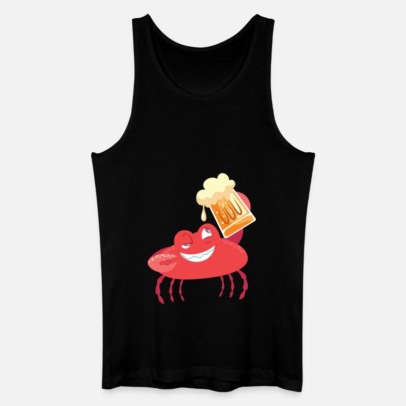 Krabbe - Männer Bio Tank Top - Schwarz