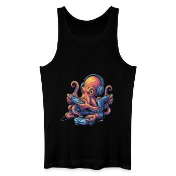 Gambling Octopus – My Gaming Octopus - Débardeur bio Homme - noir - Devant