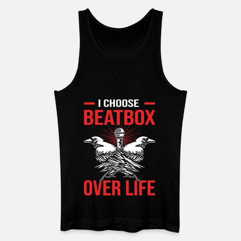 Beatbox - Männer Bio Tank Top - Schwarz