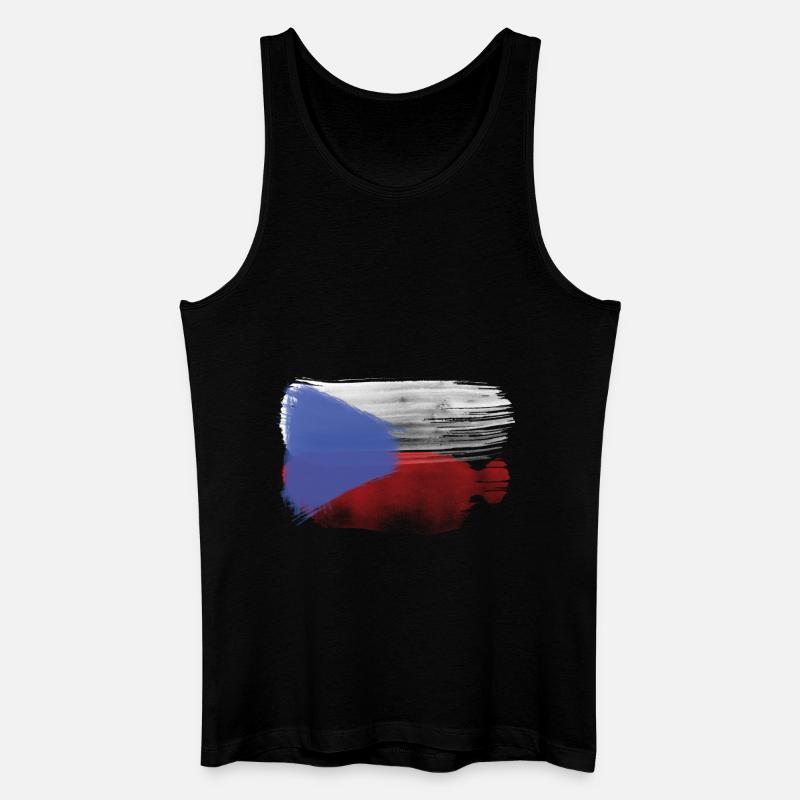 Tschechische flagge - Männer Bio Tank Top - Schwarz