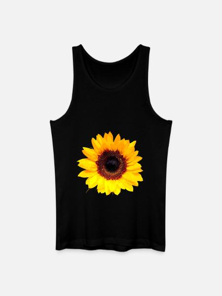 Tournesol / Sun Flower - Débardeur bio Homme - noir