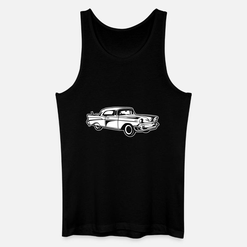 Chevy Bel Air / Oldtimer 01_white - Men’s Organic Tank Top - black