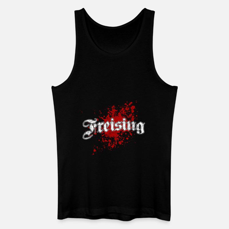 Freising - Männer Bio Tank Top - Schwarz