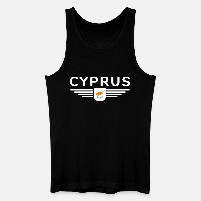 Zypern Design – Insel der Vielfalt - Männer Bio Tank Top - Schwarz