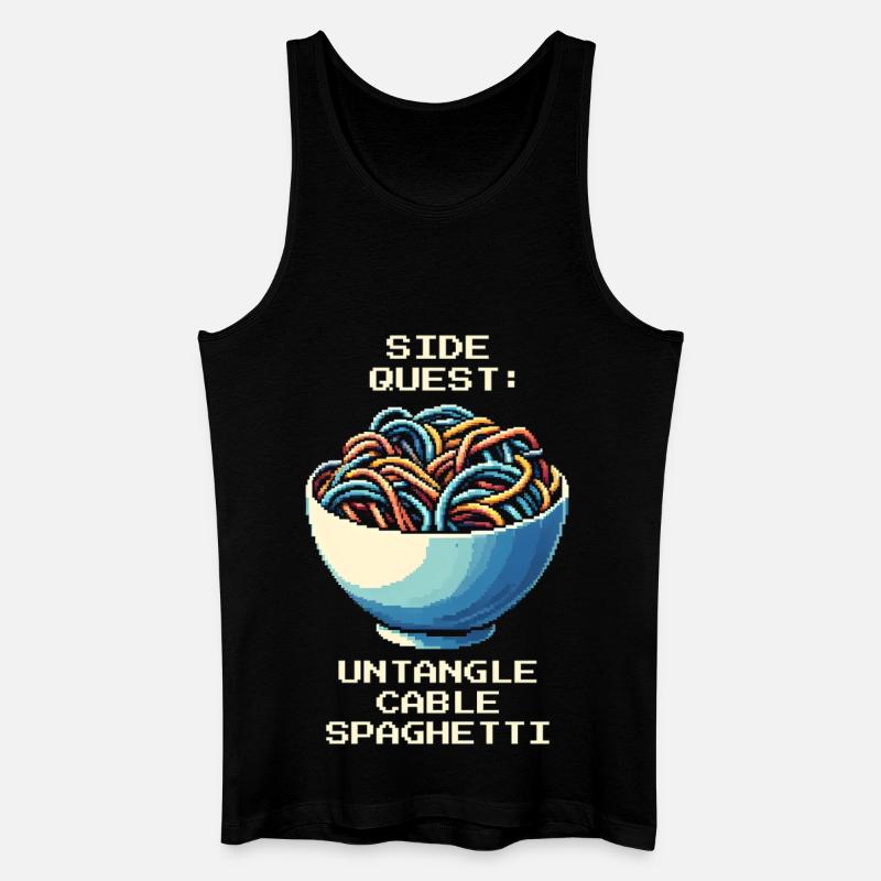 Cable clutter untangled | Cable management - Men’s Organic Tank Top - black