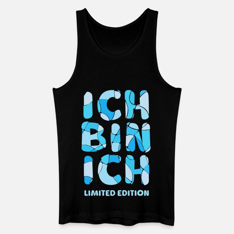 ICH BIN ICH - Limited Edition - Männer Bio Tank Top - Schwarz