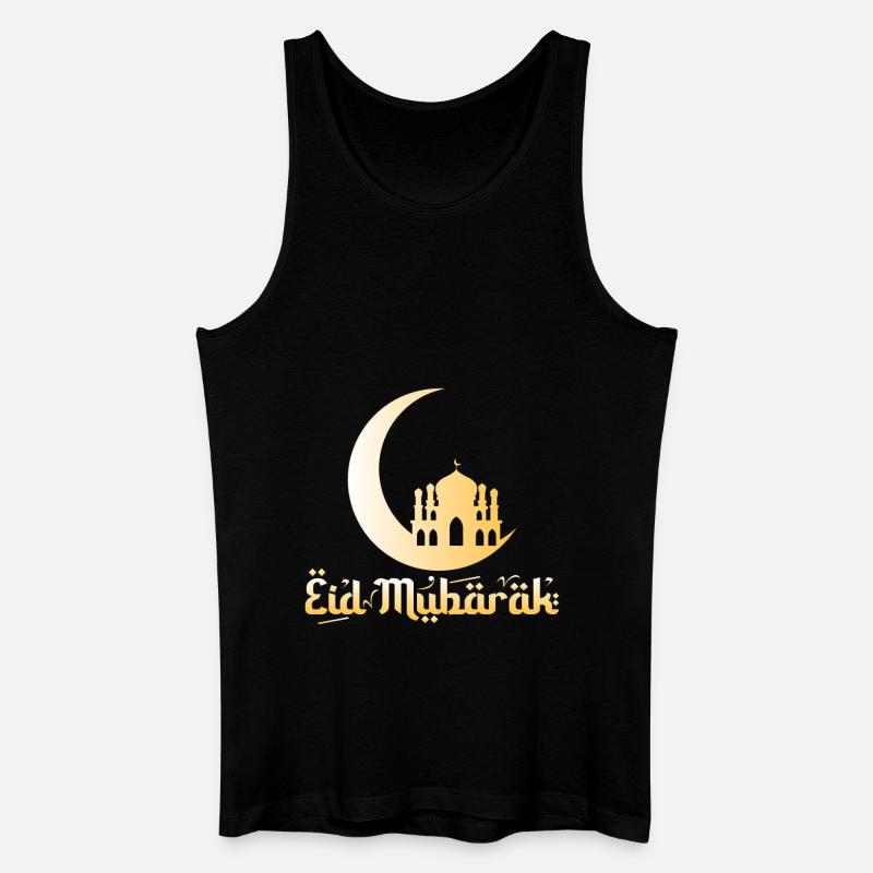 Eid Mubarak - Männer Bio Tank Top - Schwarz