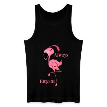 flamingo - Men’s Organic Tank Top - black - Front