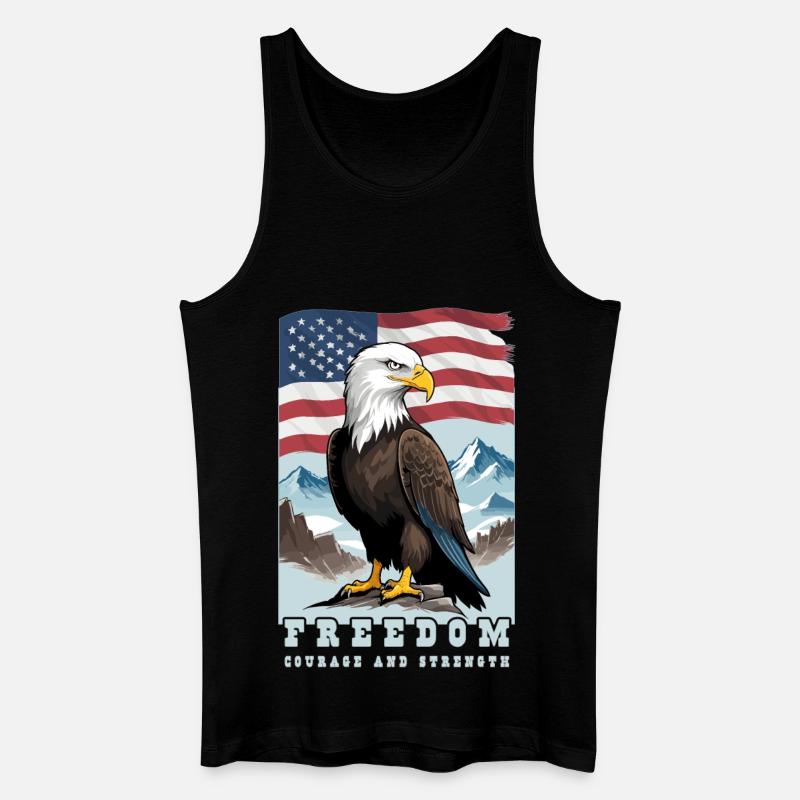 Weißkopfseeadler - Männer Bio Tank Top - Schwarz