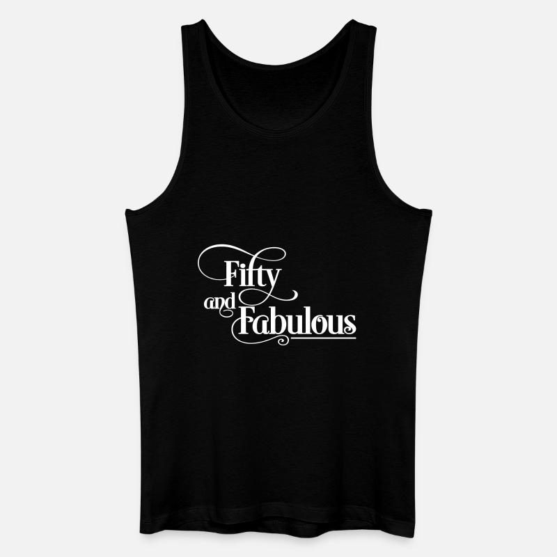 Fünfzig - Männer Bio Tank Top - Schwarz