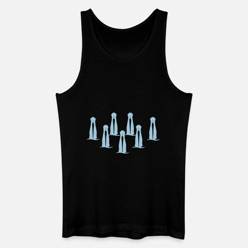 natation synchronisee synchronized swimm - Débardeur bio Homme - noir