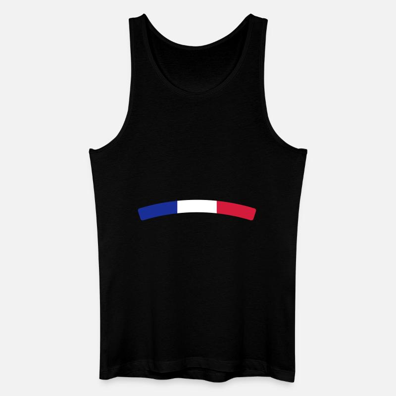 France - Männer Bio Tank Top - Schwarz