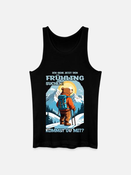Bear looking for spring - Men’s Organic Tank Top - black