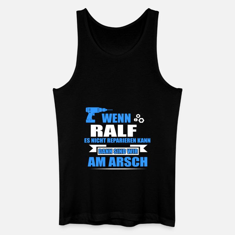 RALF -Geschenk - Männer Bio Tank Top - Schwarz