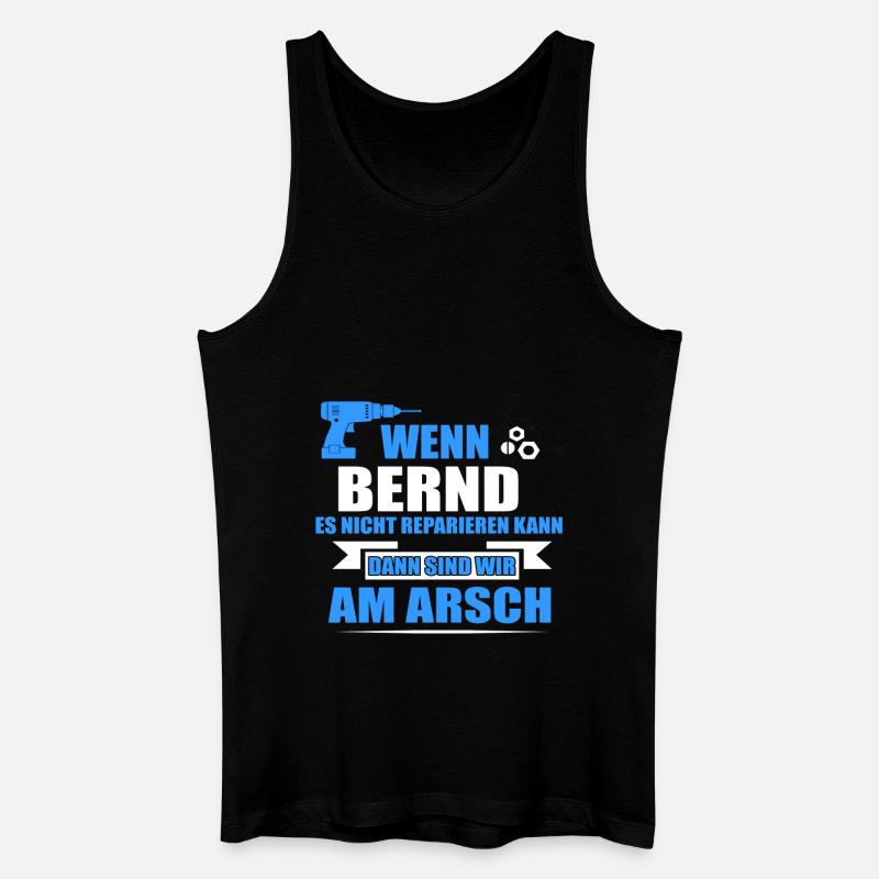 BERND -Geschenk - Männer Bio Tank Top - Schwarz