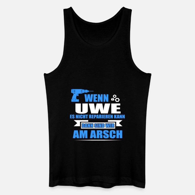 UWE-Geschenk - Männer Bio Tank Top - Schwarz