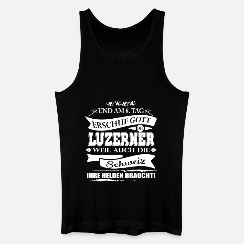 Luzerner-Schweiz - Männer Bio Tank Top - Schwarz
