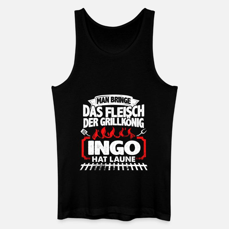 INGO - Grill - Männer Bio Tank Top - Schwarz