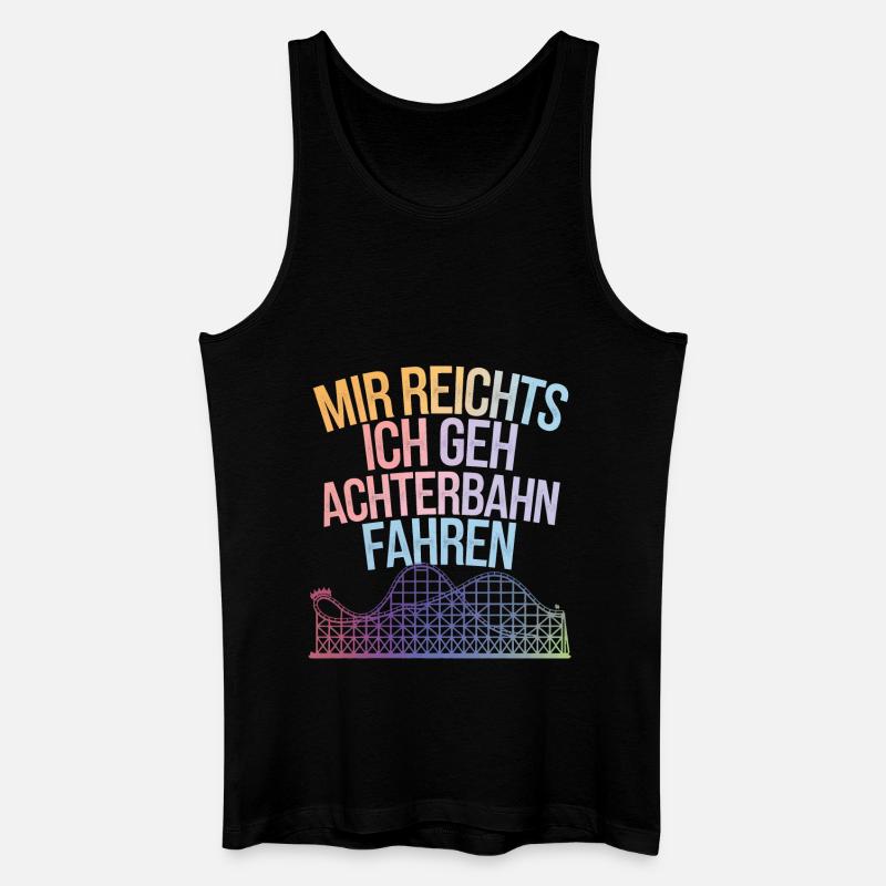 Achterbahn Freizeitpark Roller Coaster - Männer Bio Tank Top - Schwarz