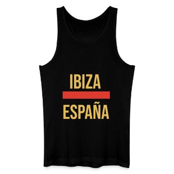 Ibiza Fischerhut - Männer Bio Tank Top - Schwarz - Vorne