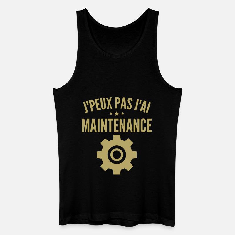 Wartung des Computers - Männer Bio Tank Top - Schwarz