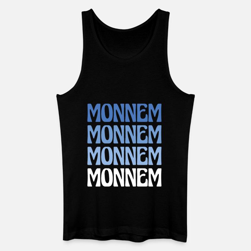 Monnem Mannheim Dialekt Geschenk - Männer Bio Tank Top - Schwarz