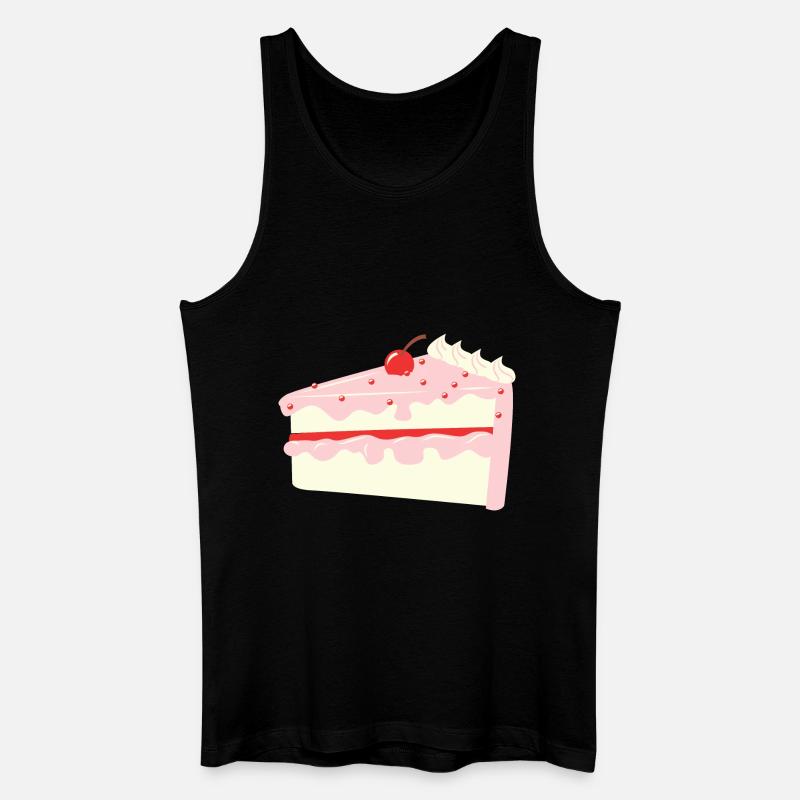 Cherry Cake - Männer Bio Tank Top - Schwarz