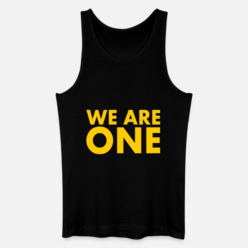 We are one - Männer Bio Tank Top - Schwarz