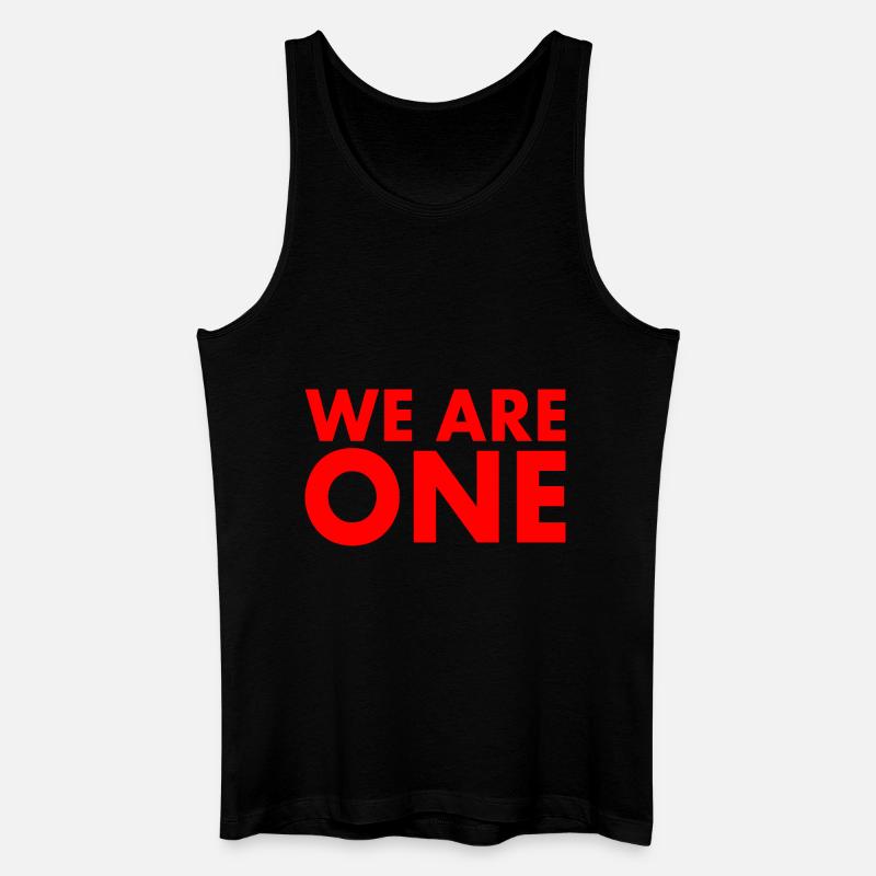 We are one - Männer Bio Tank Top - Schwarz