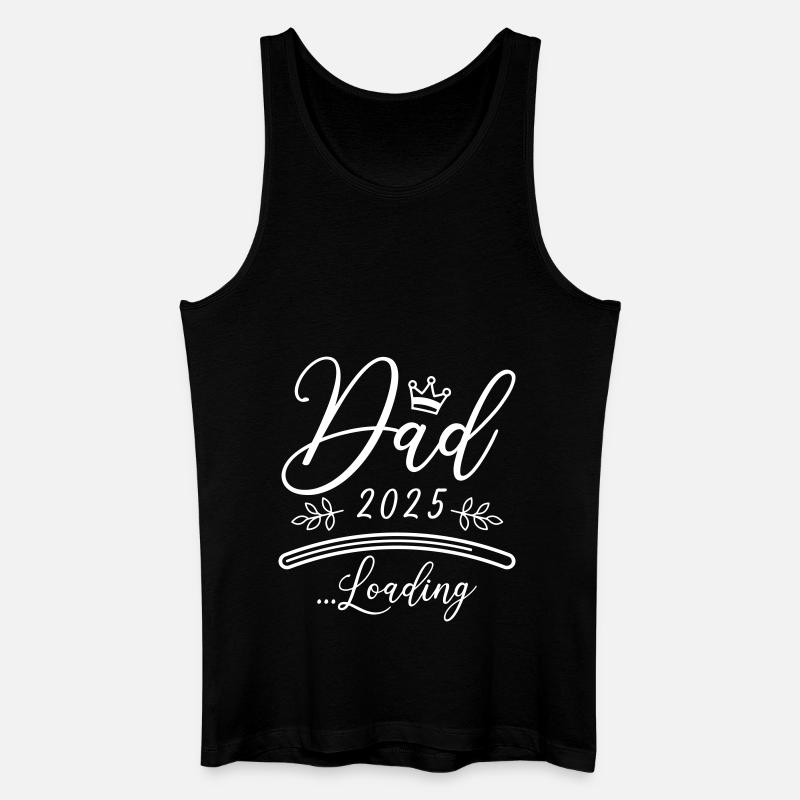 Dad 2025 Loading Papa Saying - Men’s Organic Tank Top - black