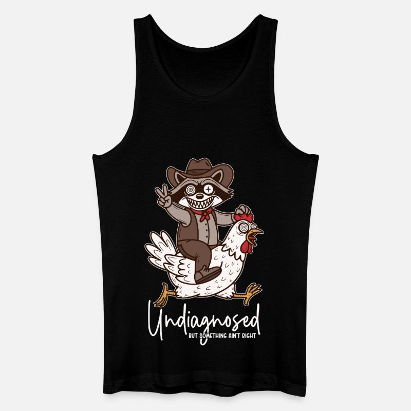 Undiagnosed but something ain't right - Männer Bio Tank Top - Schwarz