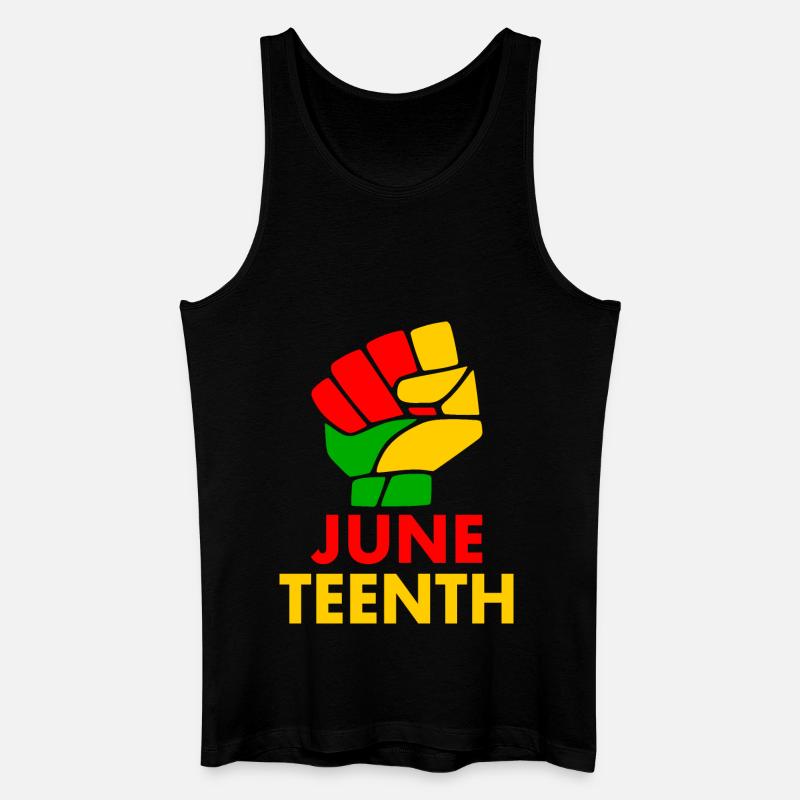 juneteenth - Männer Bio Tank Top - Schwarz