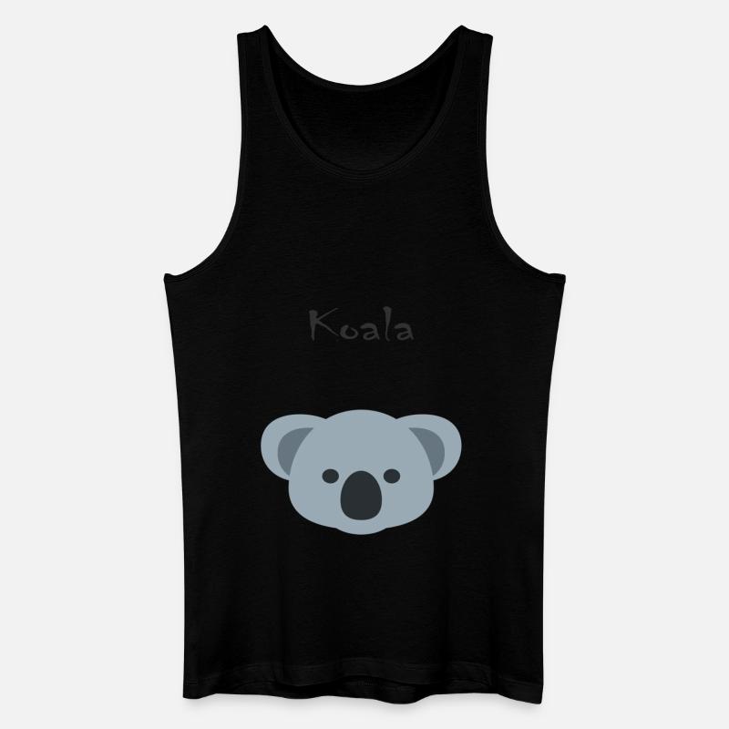 Koala - Männer Bio Tank Top - Schwarz