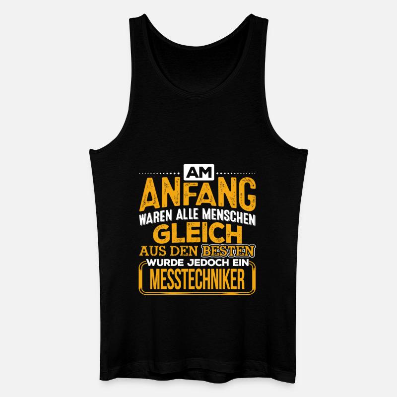 MESSTECHNIKER - Der Beste - Männer Bio Tank Top - Schwarz