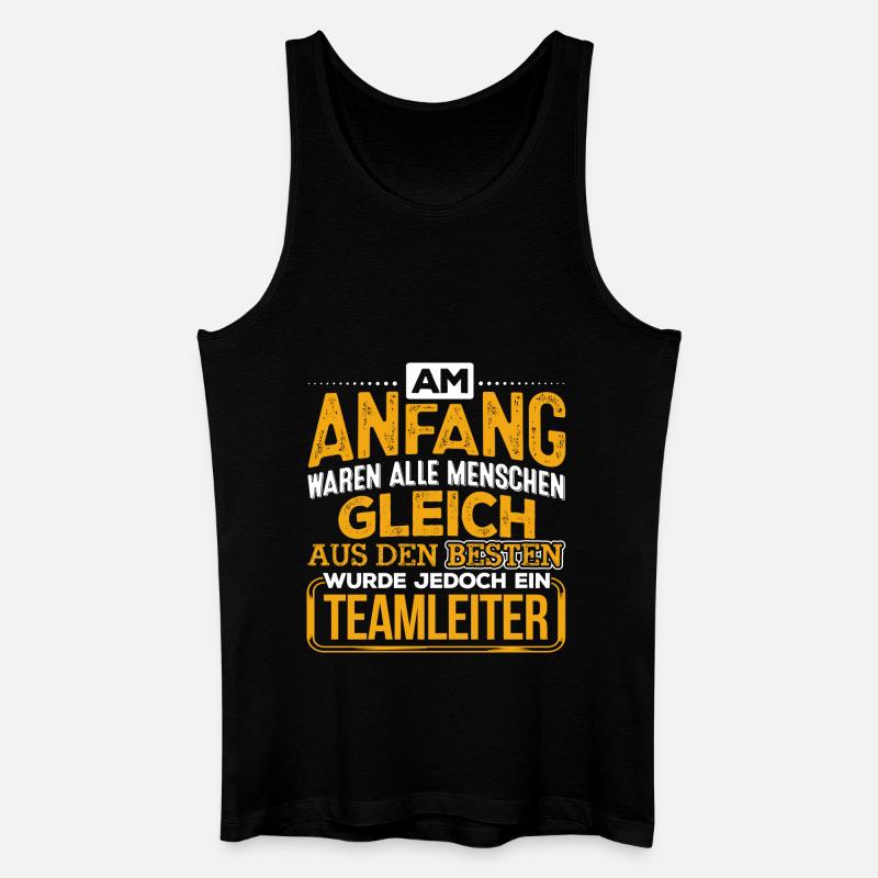 TEAMLEITER - Der Beste - Männer Bio Tank Top - Schwarz