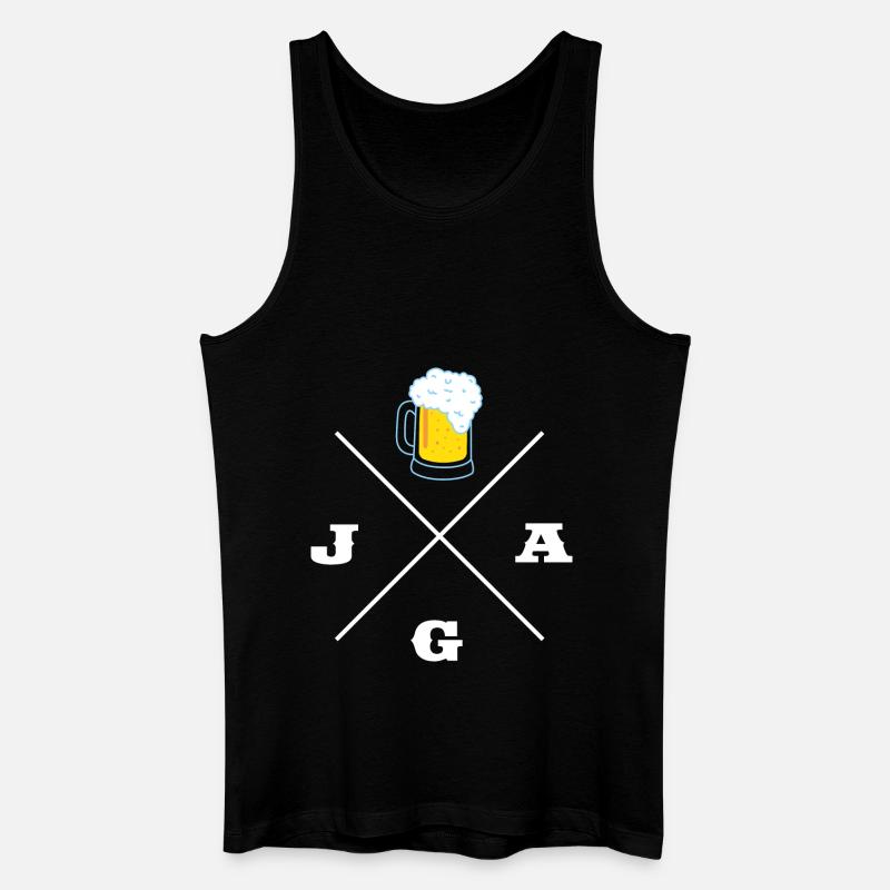 JGA Bier - Männer Bio Tank Top - Schwarz
