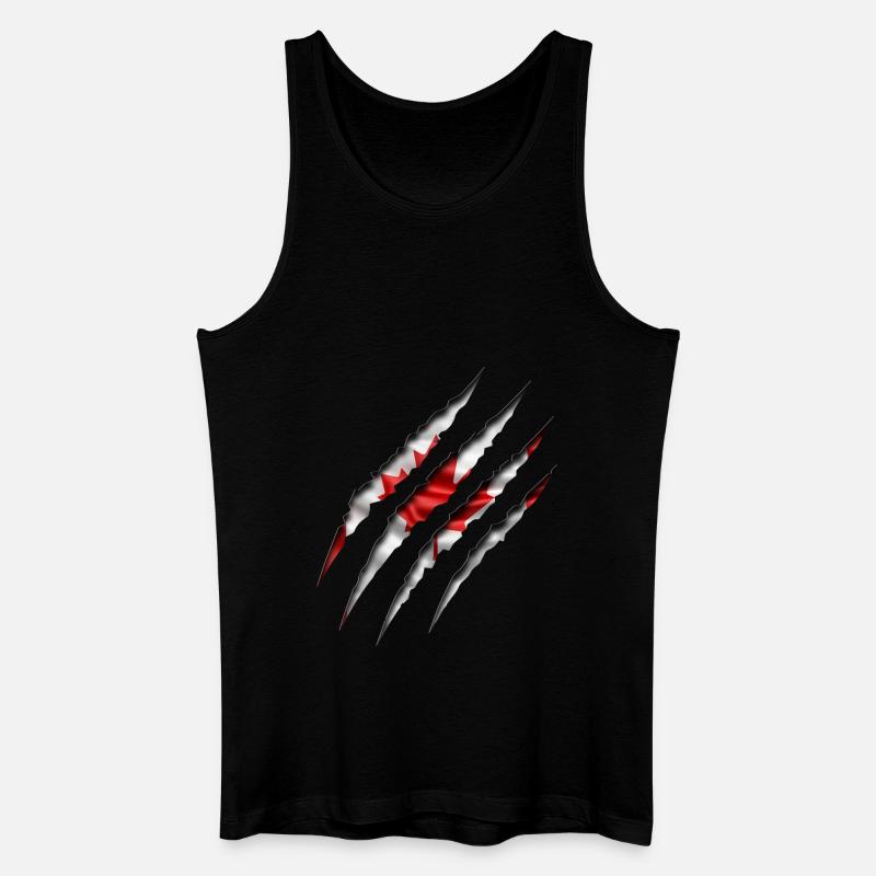 Kanada Kralle - Männer Bio Tank Top - Schwarz