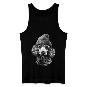 Pudel Pudelmütze Hunde Hund Zwergpudel - Männer Bio Tank Top - Schwarz - Vorne