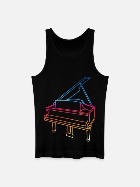 Wing Drawing - Men’s Organic Tank Top - black