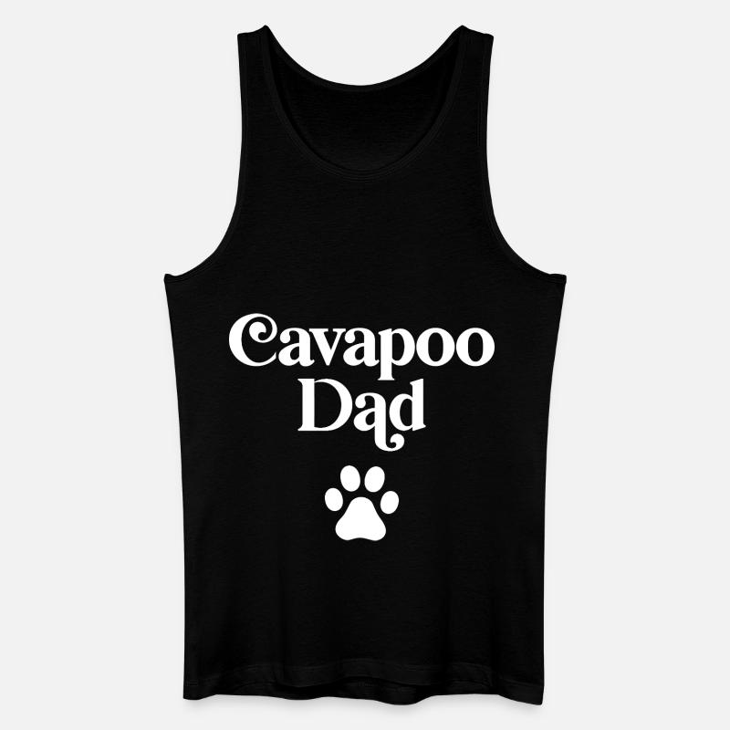 Cavapoo Vater - Männer Bio Tank Top - Schwarz