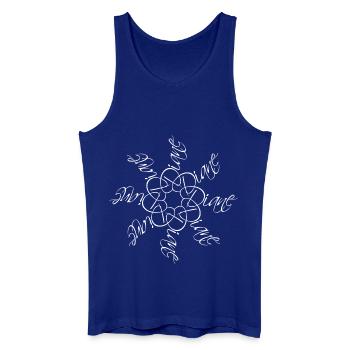 Diane Nom Nom Mandala - Débardeur bio Homme - bleu roi - Devant